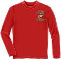 USMC, Teufel Hunden, Always Faithful, red long-sleeve T-Shirt FRONT