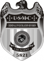 USMC CID Badge Decal