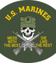 USMC Mess with the Best Decal