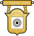 USMC Distinguished Marksman Badge  Decal