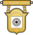 USMC Distinguished Pistol Badge Decal