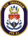 USS Ingraham Crest Decal