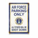 AIR FORCE PARKING All Metal Sign