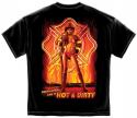 HOT AND DIRTY FIREFIGHTER T-SHIRT