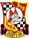 Marine Fighter Attack Squadron 312 Decal