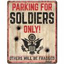 ARMY PARKING metal sign