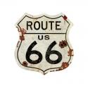 Large Route US 66-  Metal Sign
