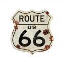 Large Route US 66-  Metal Sign