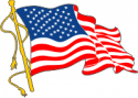 One Waving Flag Decal