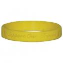 Support Our Troops Yellow Silicone Wrist Bracelet