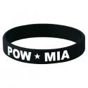 POW MIA Black Silicone Wrist Bracelet