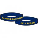 Proud Daughter of a Sailor Silicone Wrist Bracelet