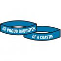 Proud Daughter of a Coastie Silicone Wrist Bracelet Proud Daughter of a Coastie Silicone Wrist Bracelet