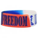 Freedom Life Wide Silicone Wrist Band