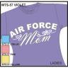 Air Force Mom with Scroll Ladies Shirt