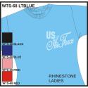 Air Force Rhinestone Ladies Shirt