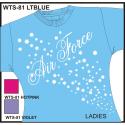 Air Force with Starburst Ladies Shirt