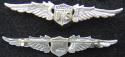 WWI Pilot Wing 2 1-4 inches wide, Sterling Silver 