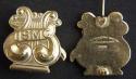 WWI USMC Band (EGA) Collar insigniaSterling-Gold set 2 