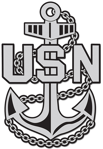 USN Anchor Plastic with Chrome Plating Auto Emblem | North Bay Listings