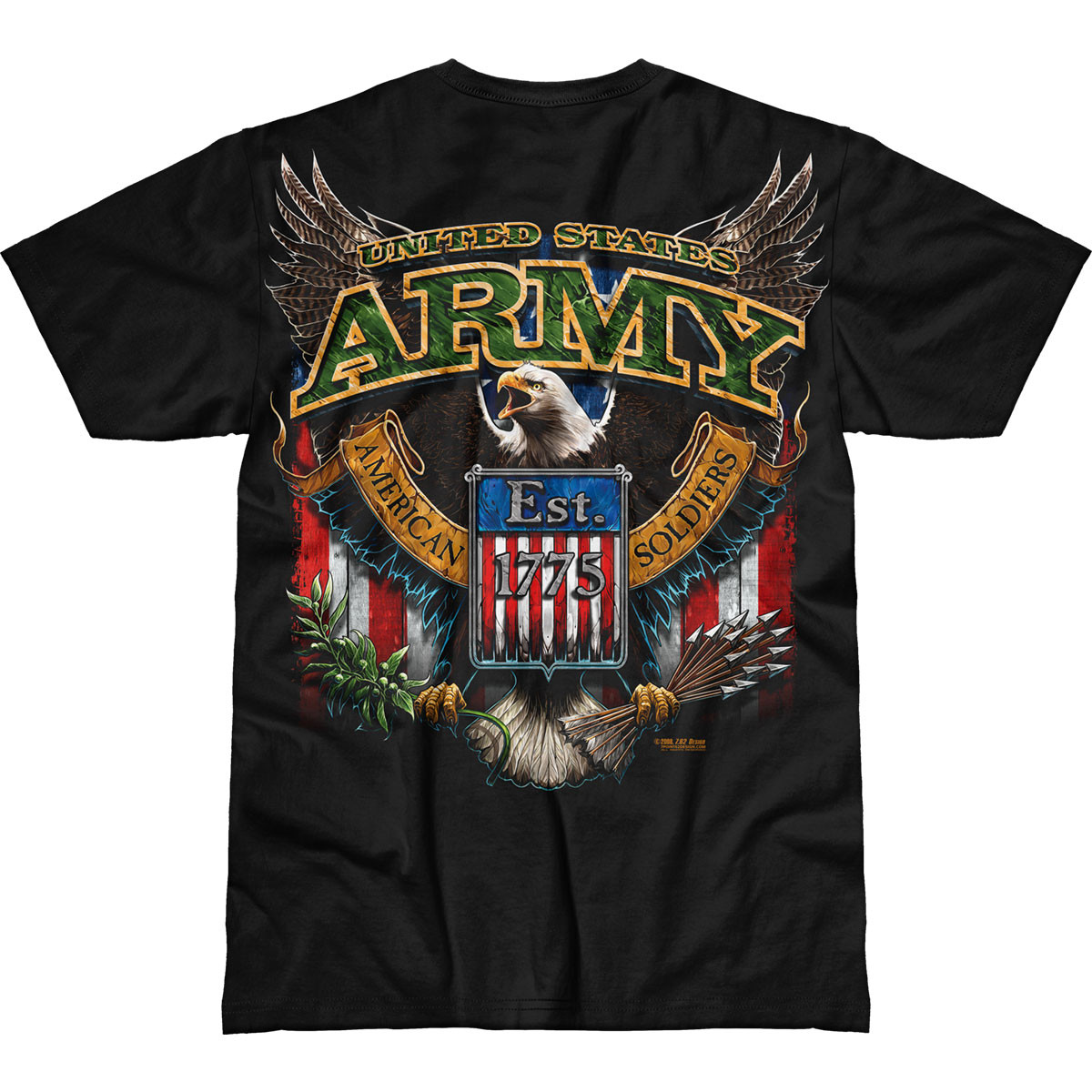 Army 'Fighting Eagle' 7.62 Design Battlespace Men's T-Shirt | North Bay ...