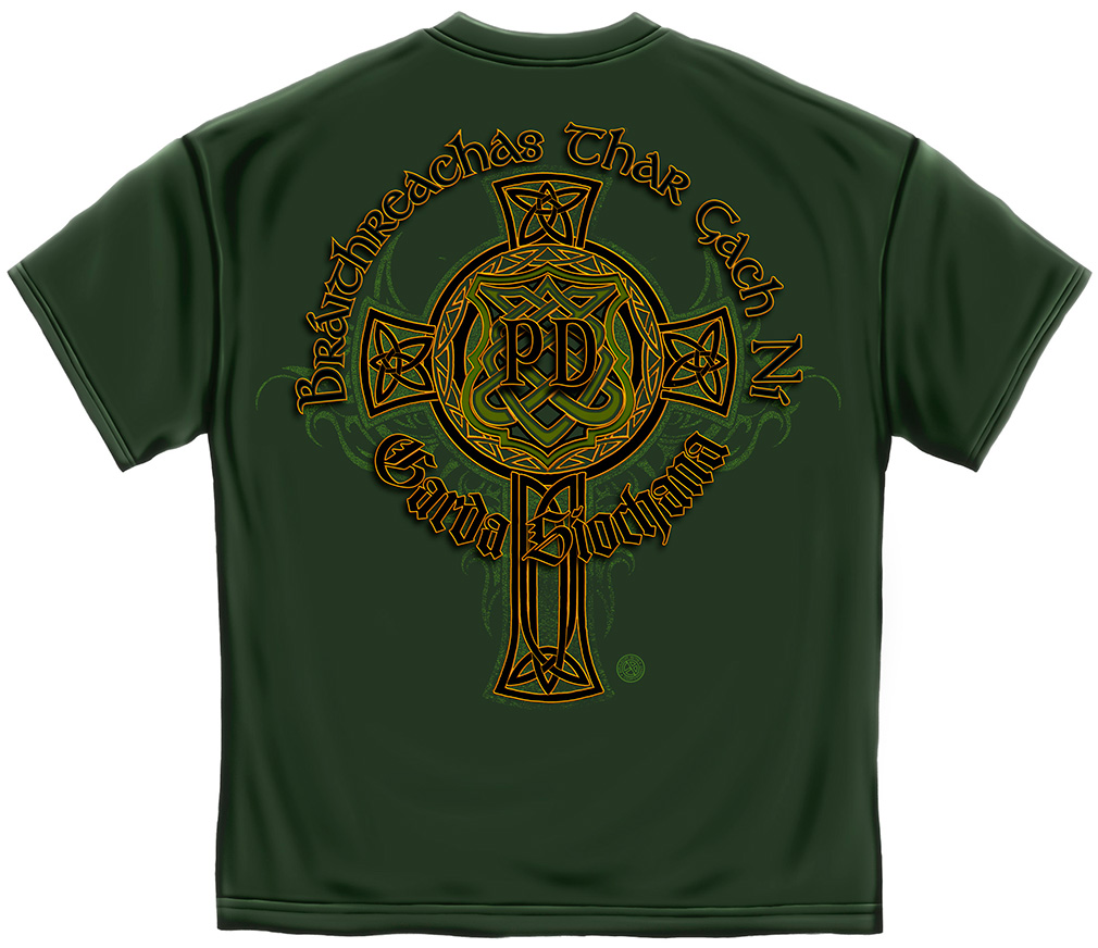 Law Enforcement Police, Irish Heritage, - green short-sleeve T-Shirt ...