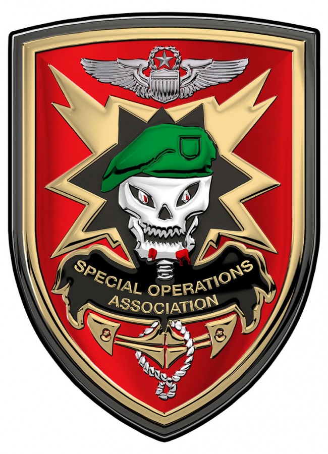 Special Operations Association (SOA) 18 x 12" all Metal Sign North