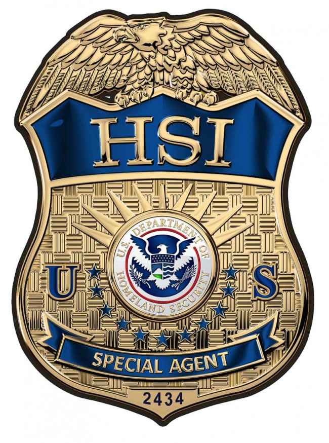 Homeland Security Investigation Special Agent Badge All Metal Sign 13