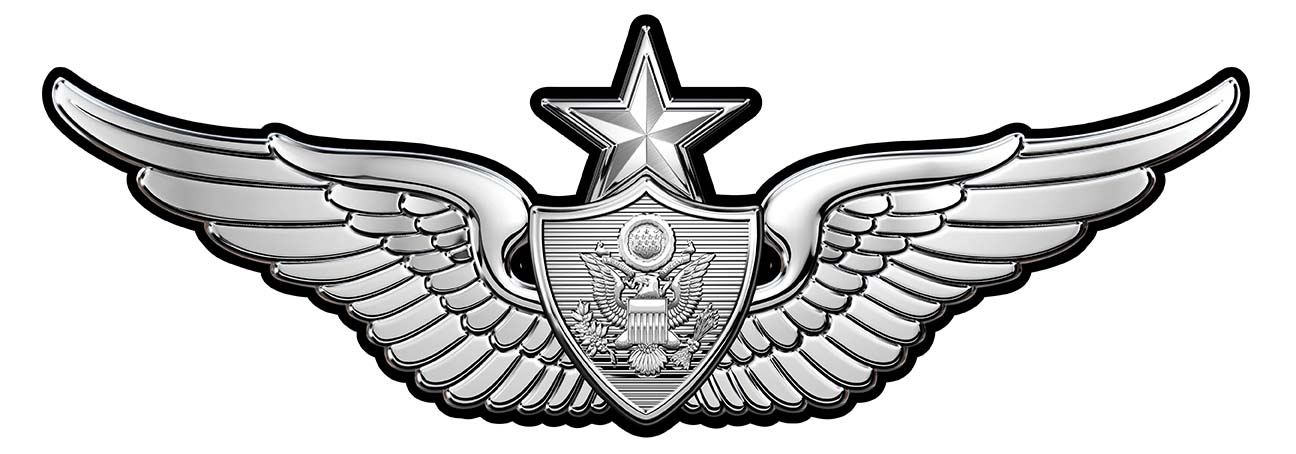 Army Senior Aircrew Wings all Metal Sign (Small) 7 x 3" North Bay