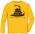 Don't Tread On Me, yellow long-sleeve T-Shirt BACK