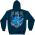 EMS, EMT, On Call For Life, blue hooded sweat-shirt BACK