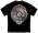 FIRE HONOR SERVICE SACRIFICE CHROME BADGE BLACK T-SHIRT