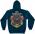 NAVY, The Sea Is Ours, blue hooded sweat-shirt BACK