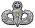 U.S. Army Airborne Master Parachutist Badge with Combat Star All Metal Sign- Lar