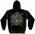 USMC, First In, Last Out, black hooded sweat-shirt BACK