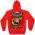 USMC, Semper Fidelis, red hooded sweat-shirt BACK