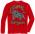 USMC, Teufel Hunden, Always Faithful, red long-sleeve T-Shirt BACK